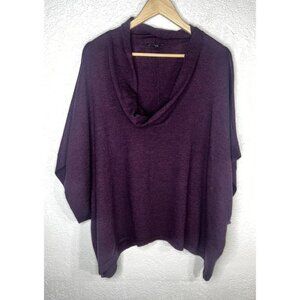 EILEEN FISHER Knit 100% Merino Wool Sweater  Short Sleeve Oversized Large C1